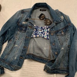 Cute blue and white bandeau